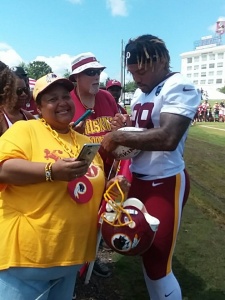 Guice with fans.